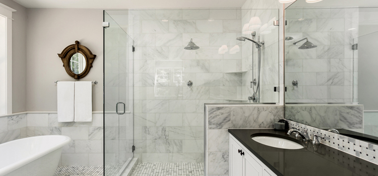 bathroom shower door installation in Aptos