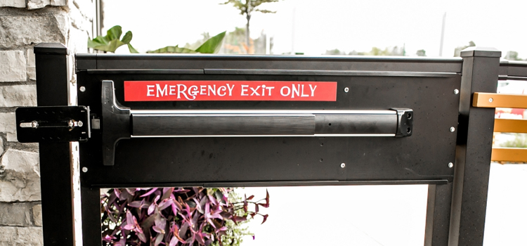 emergency push bar installation in Aptos